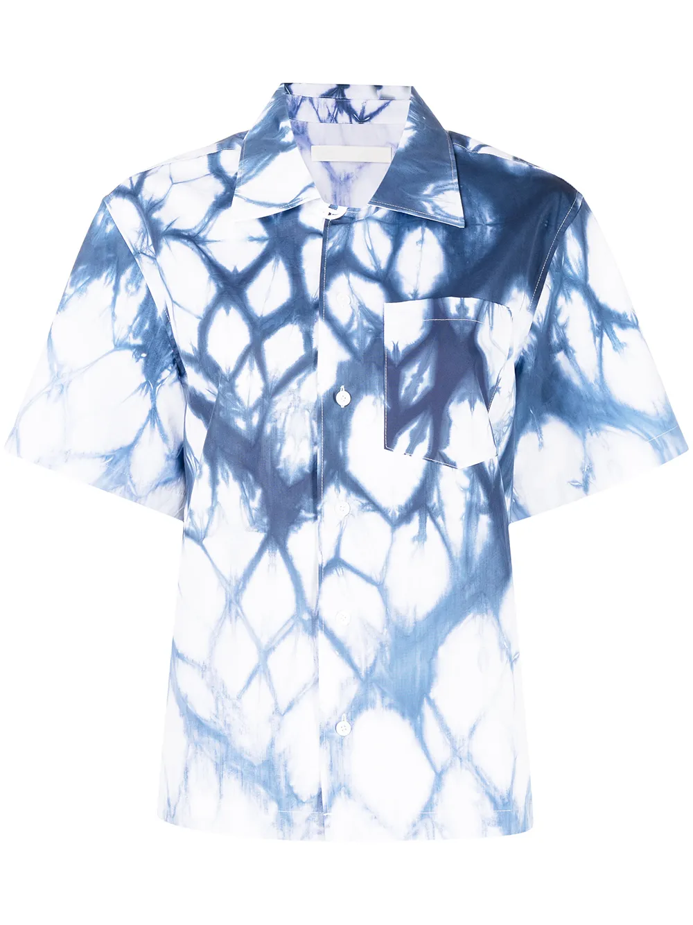 

Dion Lee camisa Shibori Safari - Azul