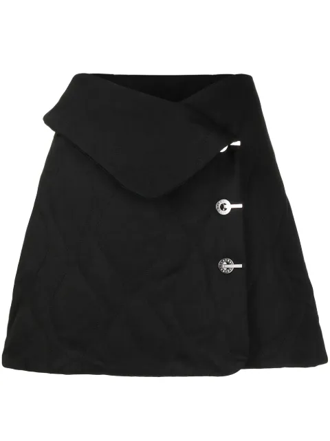 Dion Lee تنورة ميني مبطنة بتصميم مموج