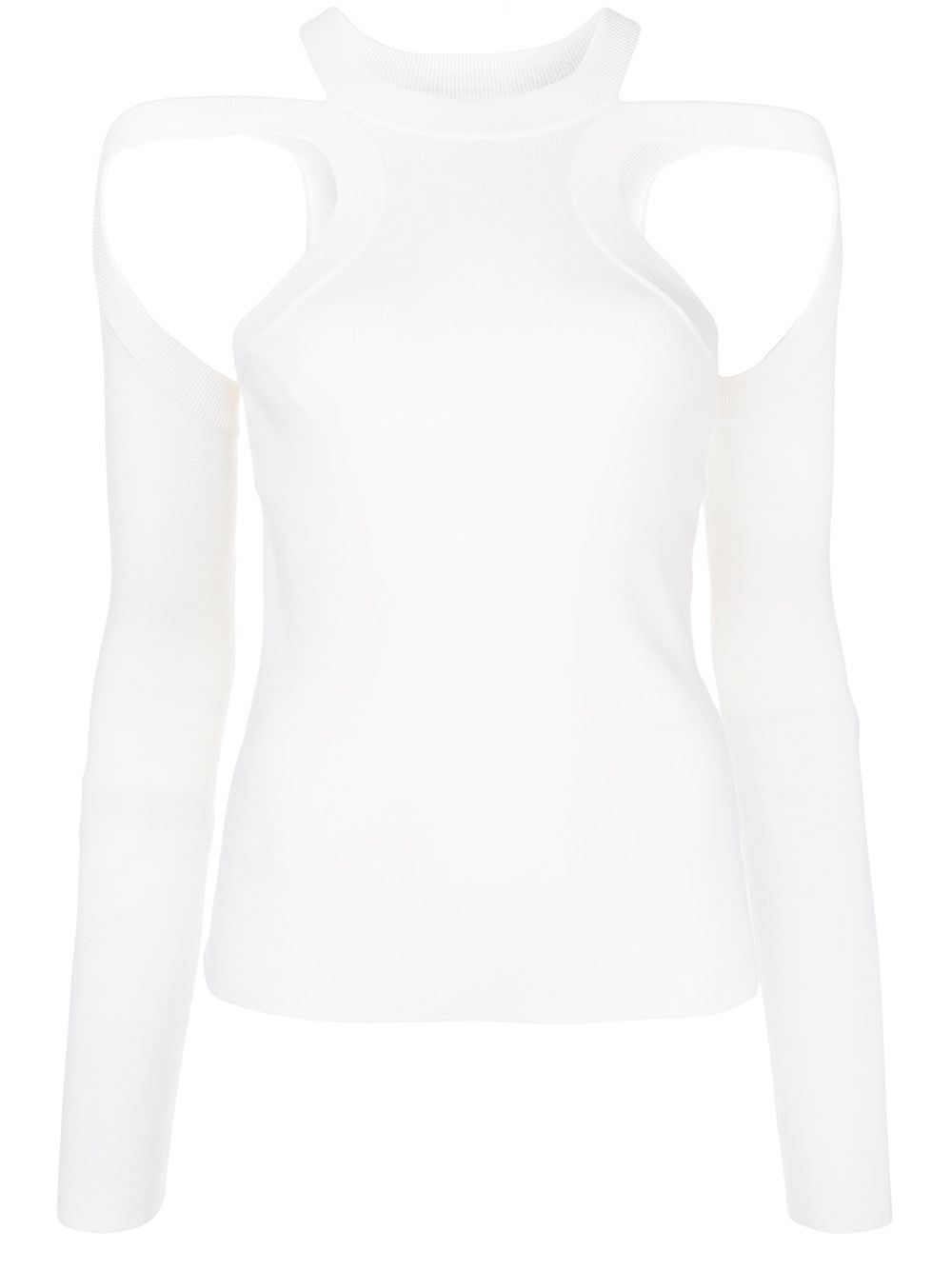 

Dion Lee top tejido con detalle de aberturas - Blanco