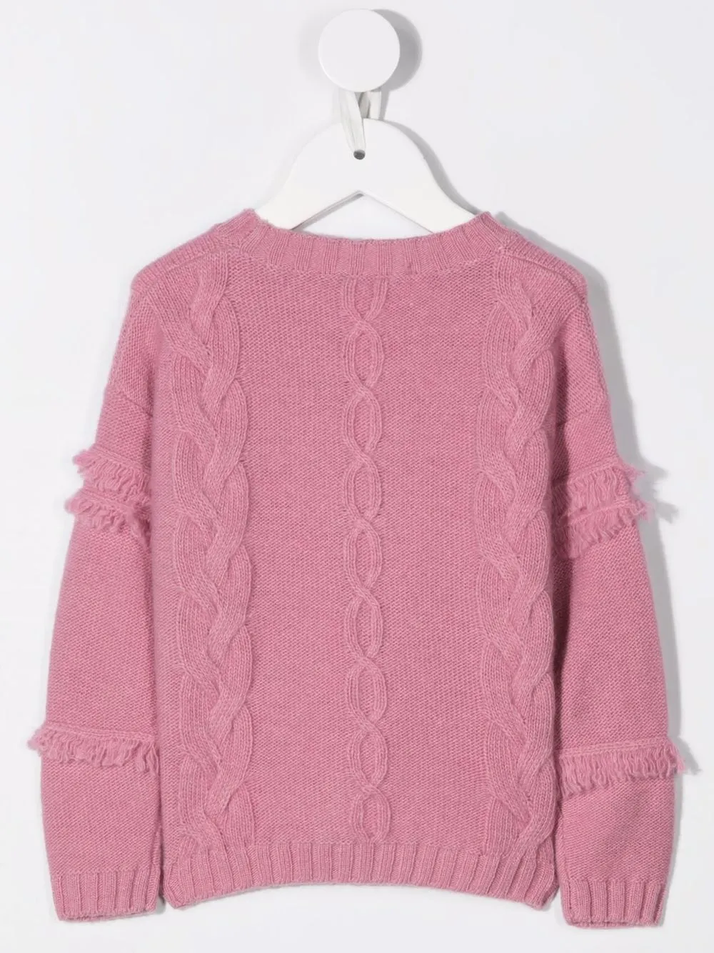Il Gufo cable-knit crew neck jumper | Girls Jumpers & Knitwear | Image 2