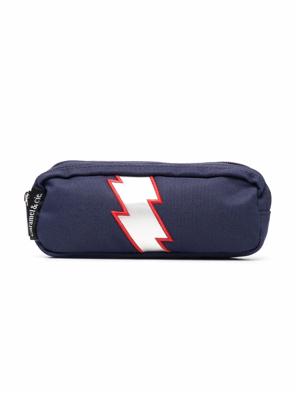 фото Caramel thunder bolt-print pencil case