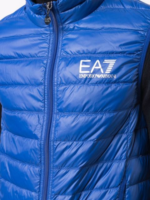 blue ea7 gilet