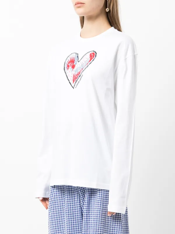 Markus Lupfer heart-embroidered T-shirt 