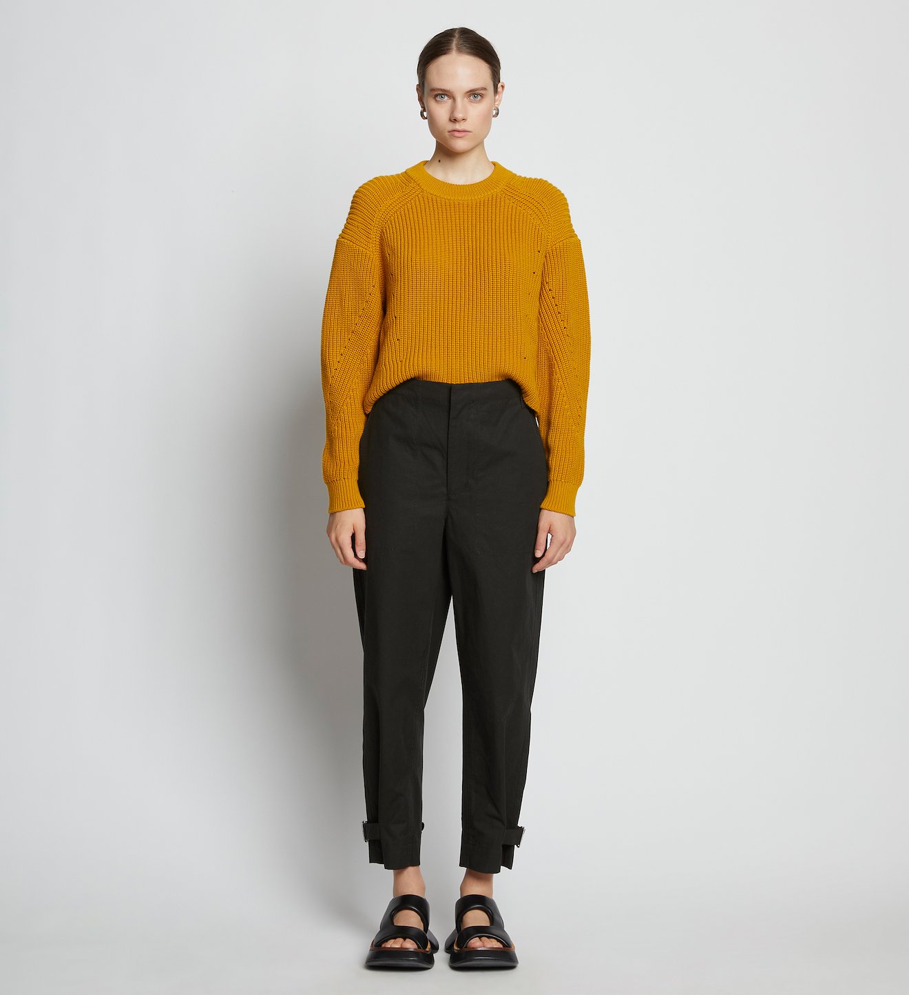 Cotton Linen Tapered Pants