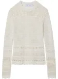 Proenza Schouler White Label pointelle-knit long-sleeved top - Neutrals