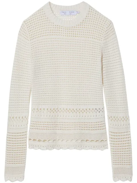 Proenza Schouler White Label pointelle-knit long-sleeved top
