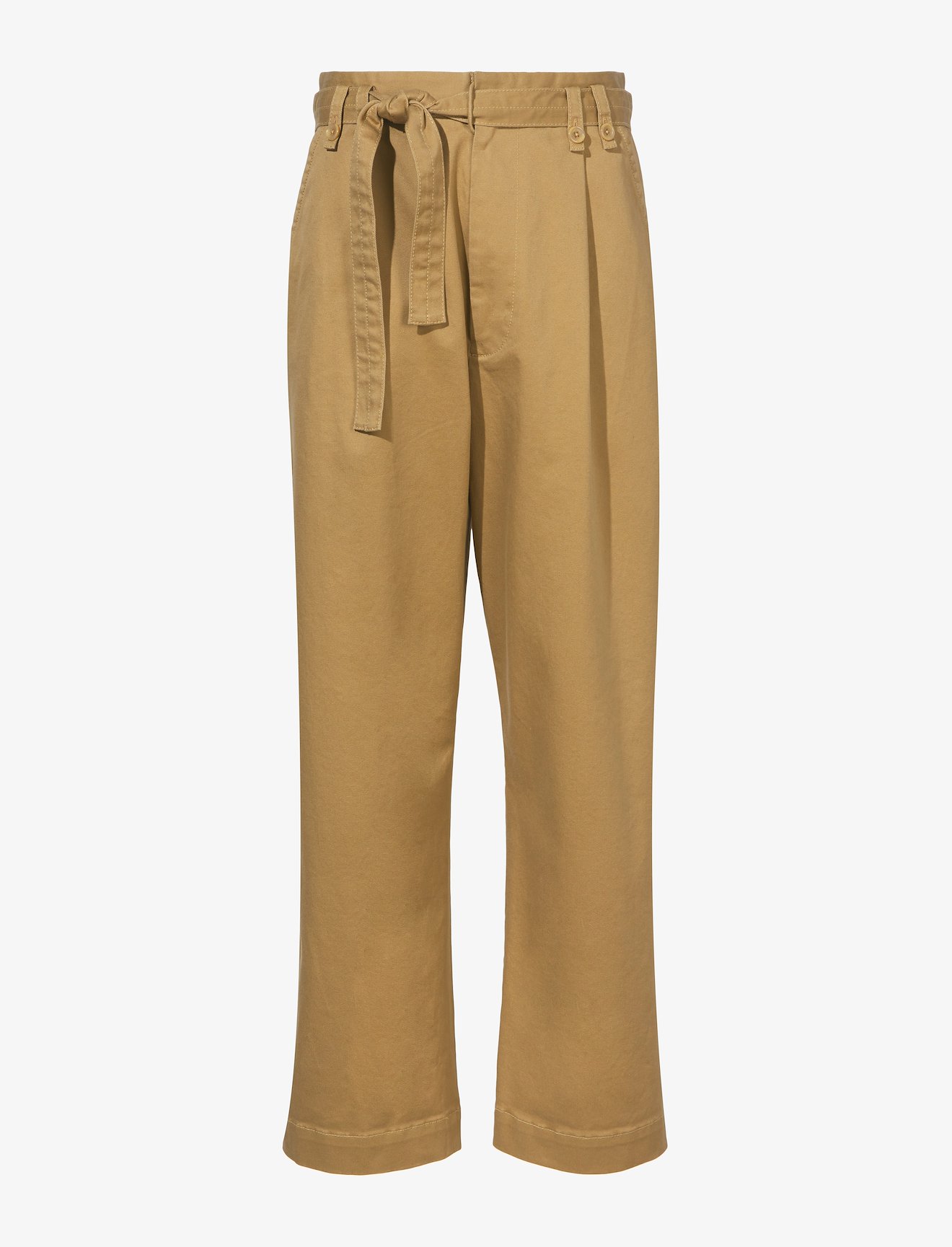 Cotton Twill Belted Pants #4
