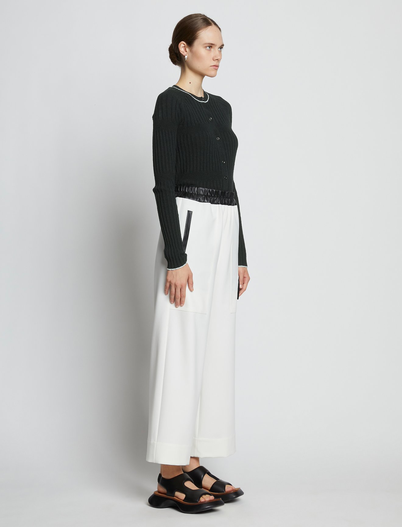 Fine Boucle Cropped Cardigan #2