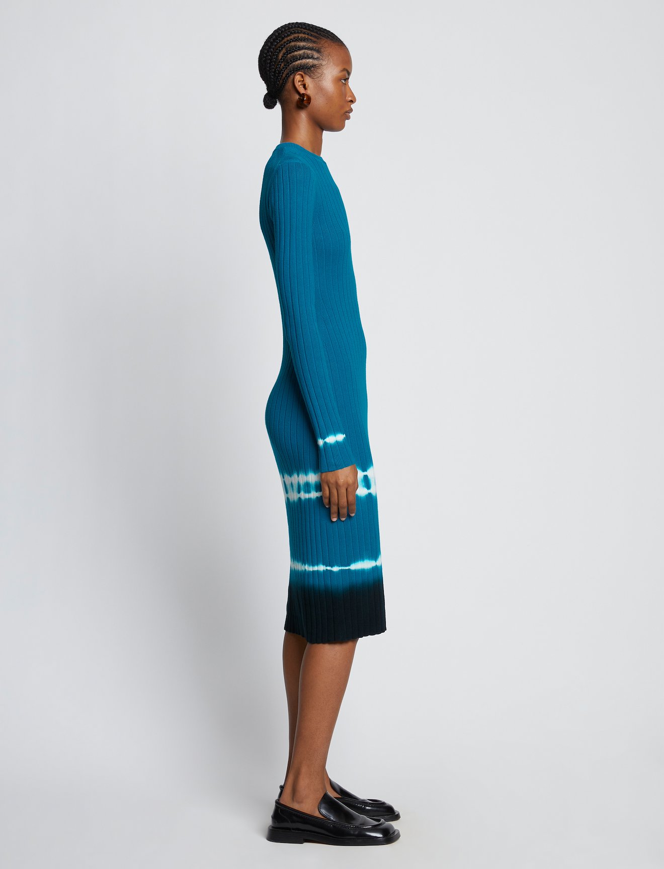 Rib Knit Dip Dye Dress #1