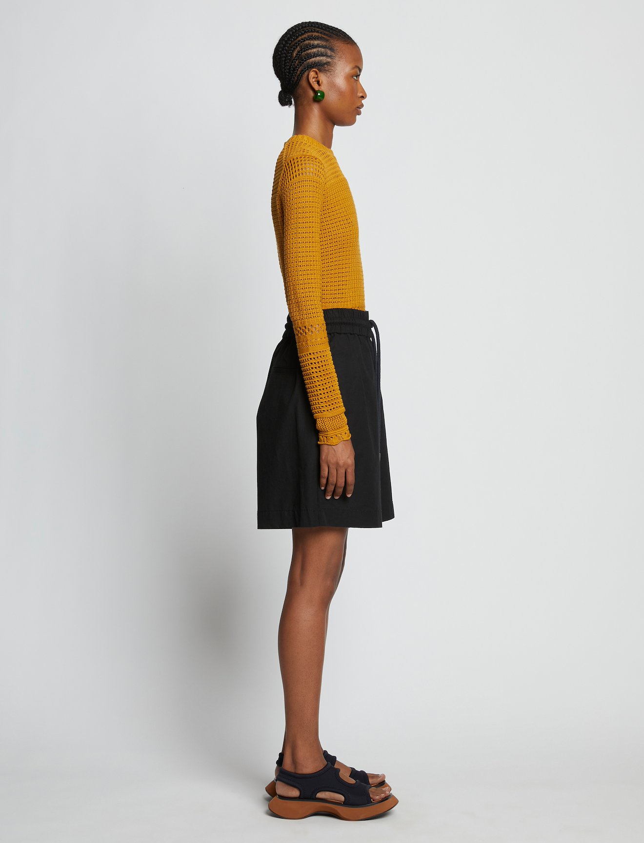 Silk Cotton Pointelle Top #2
