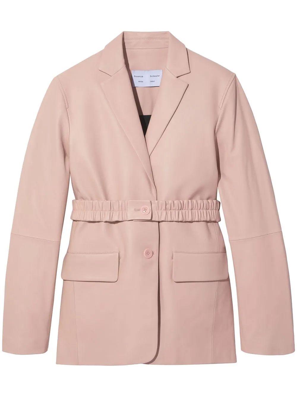 

Proenza Schouler White Label single-breasted leather blazer - Pink