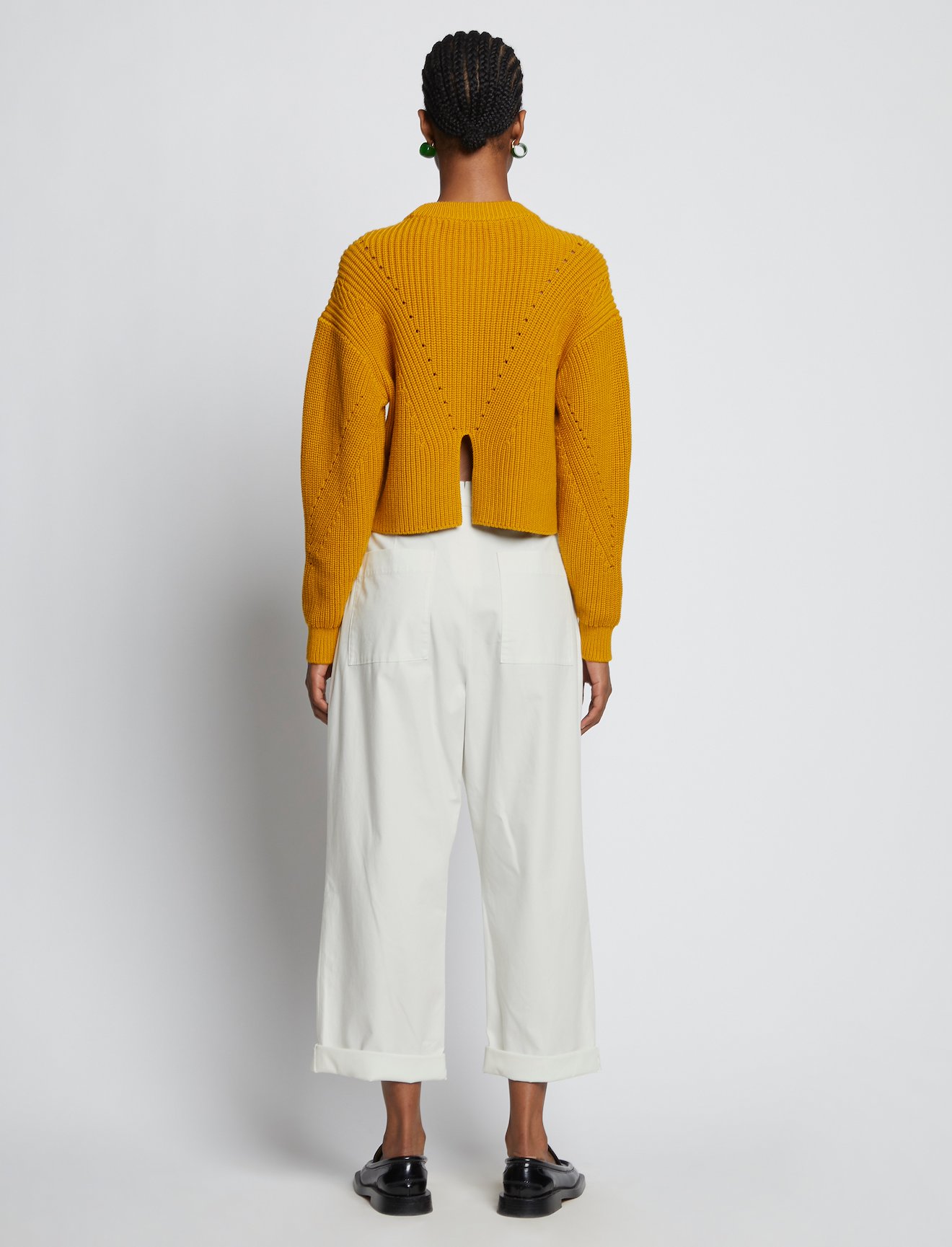 Cotton Twill Belted Pants #2