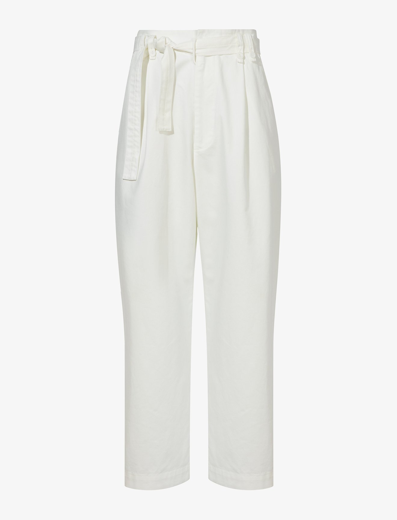 Cotton Twill Belted Pants #4