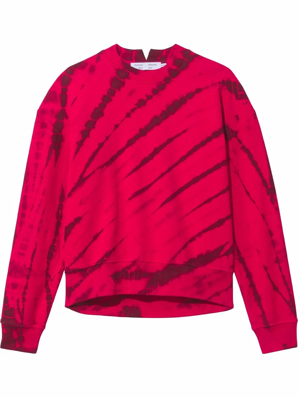 

Proenza Schouler White Label sudadera con estampado tie-dye - Rojo