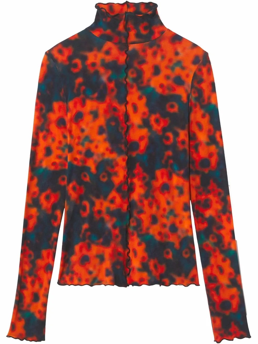 

Proenza Schouler White Label camisa con girasoles estampados - Rojo