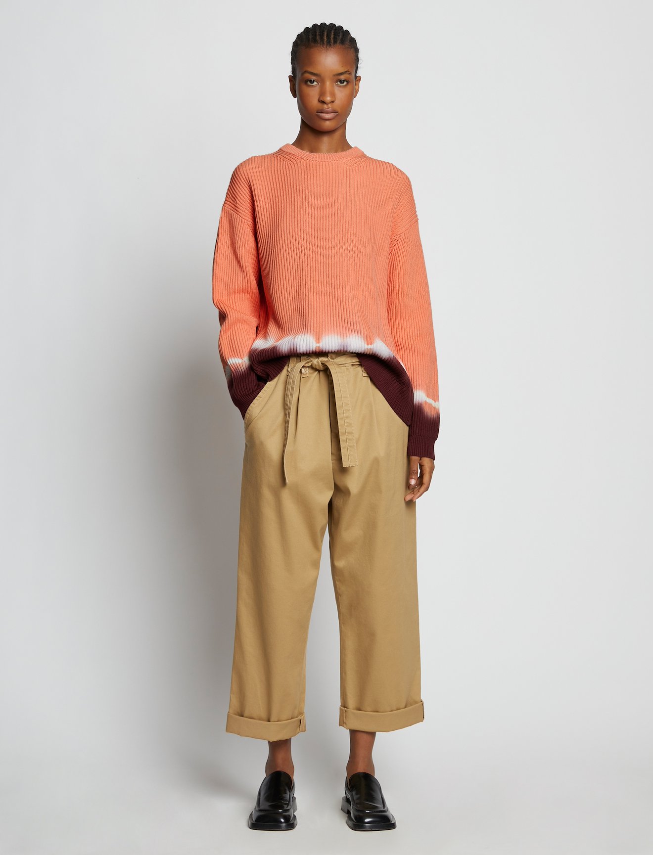 Rib Knit Dip Dye Sweater #1