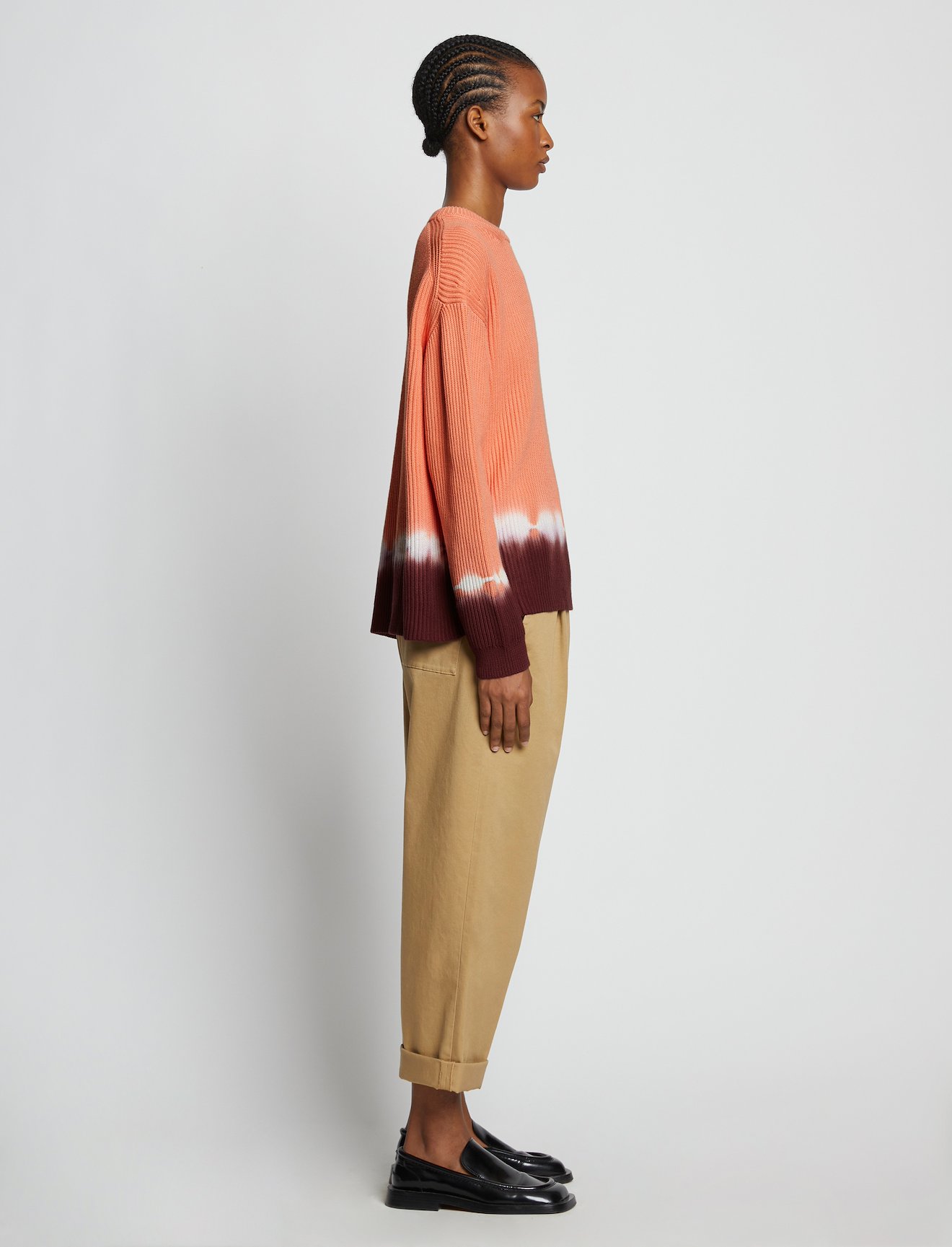 Rib Knit Dip Dye Sweater #2