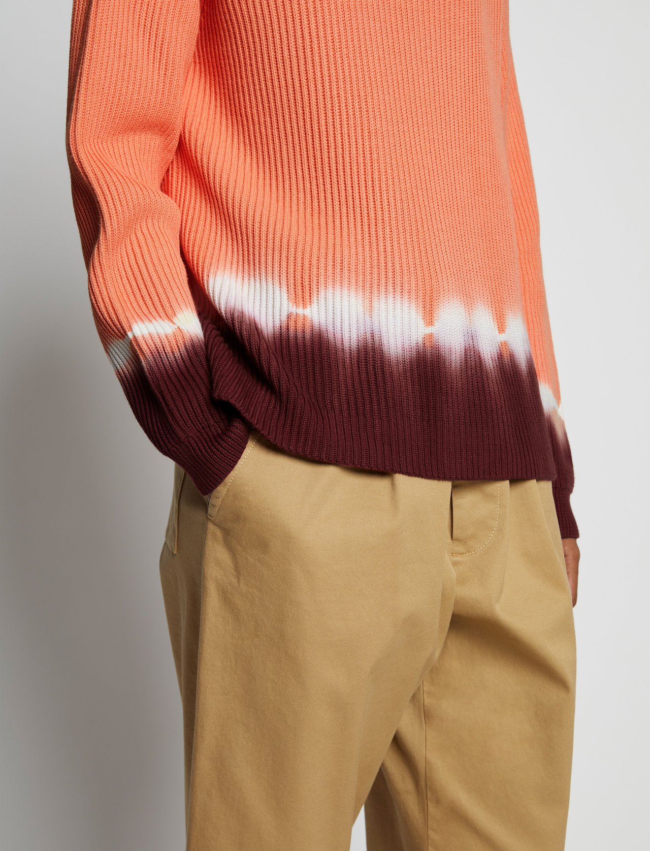 Rib Knit Dip Dye Sweater #4