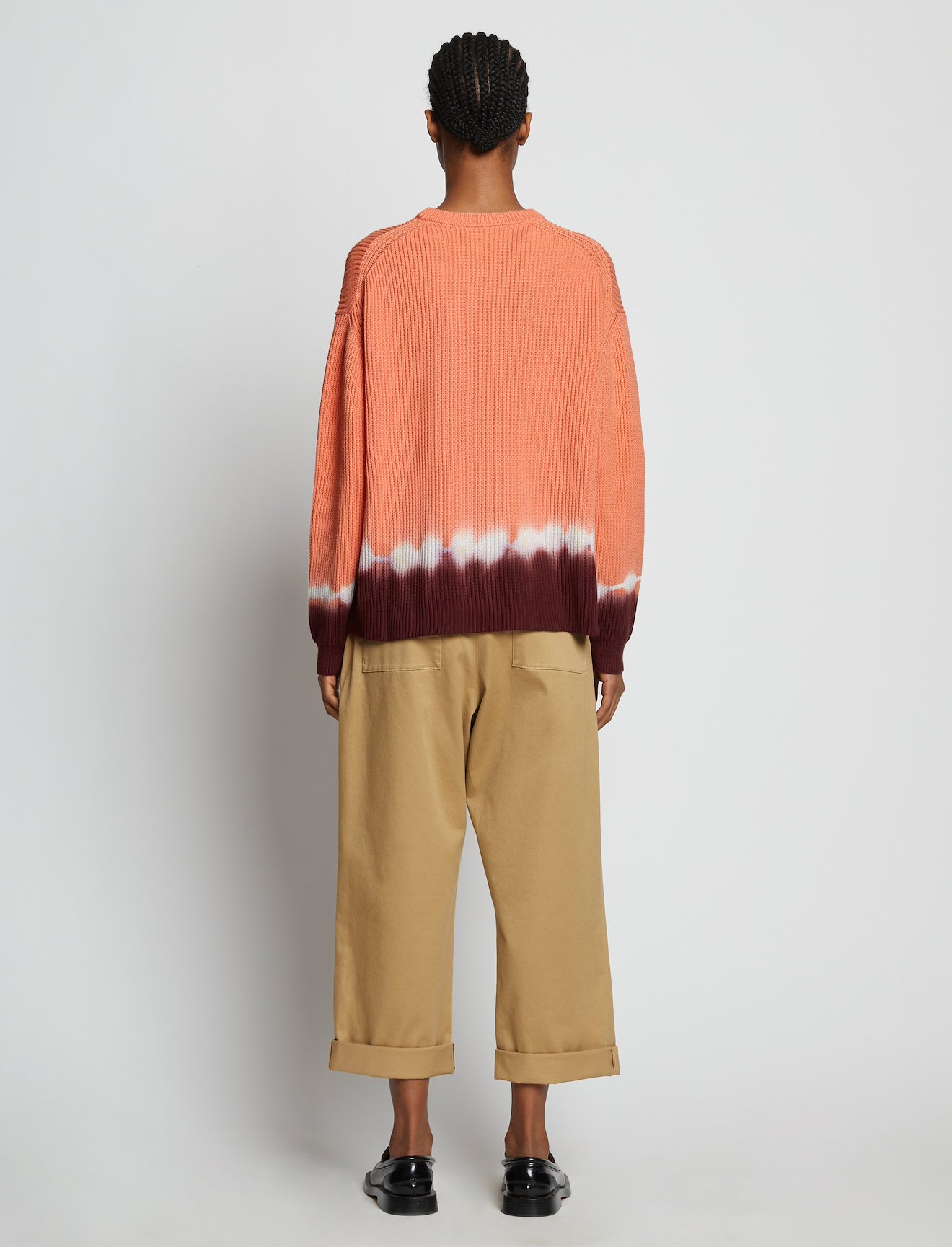 Rib Knit Dip Dye Sweater #3