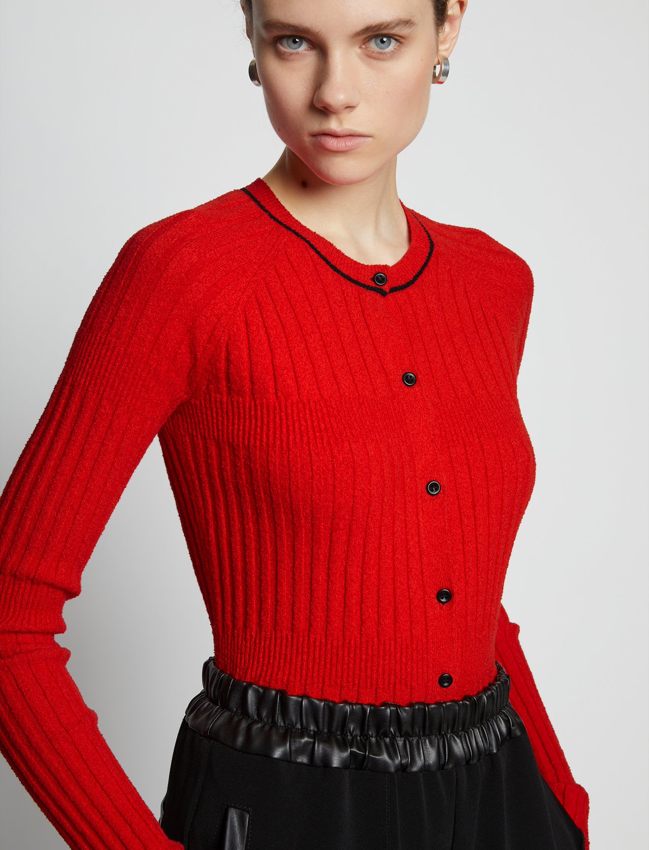 Fine Boucle Cropped Cardigan #4