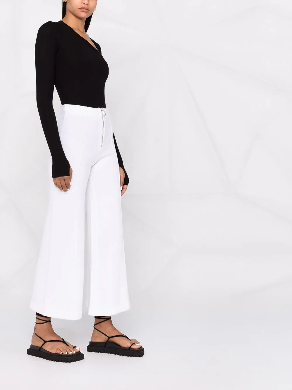 Erika Cavallini Knitted wide-leg Trousers - Farfetch