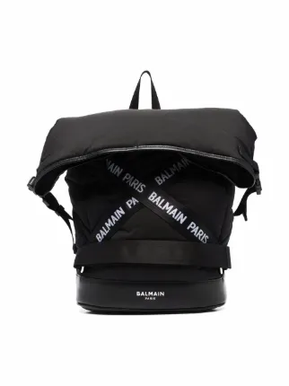 Balmain Kids Zaino Imbottito Con Logo - Farfetch
