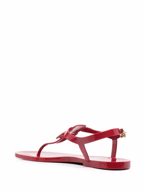 vlogo signature flat calfskin slide