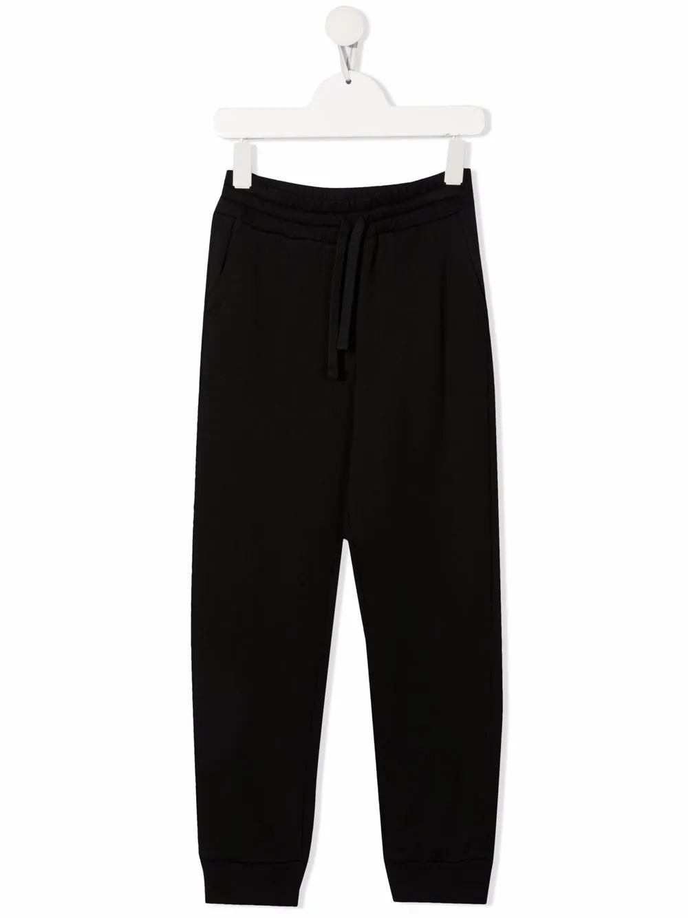 

Dolce & Gabbana Kids logo-plaque elasticated trousers - Black