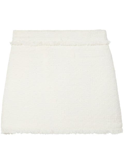 Proenza Schouler White Label tweed knitted mini skirt