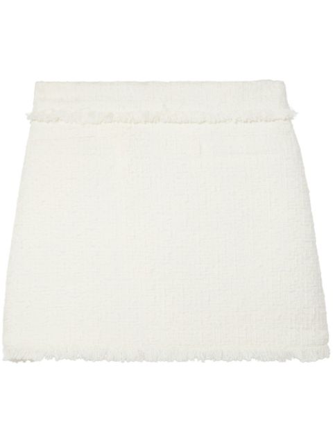 Proenza Schouler White Label tweed knitted mini skirt