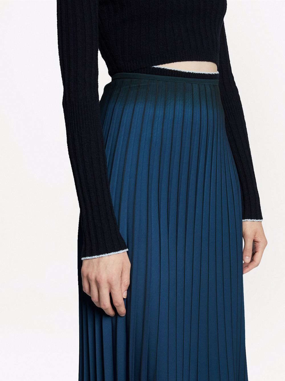 фото Proenza schouler white label crepe pleated midi skirt