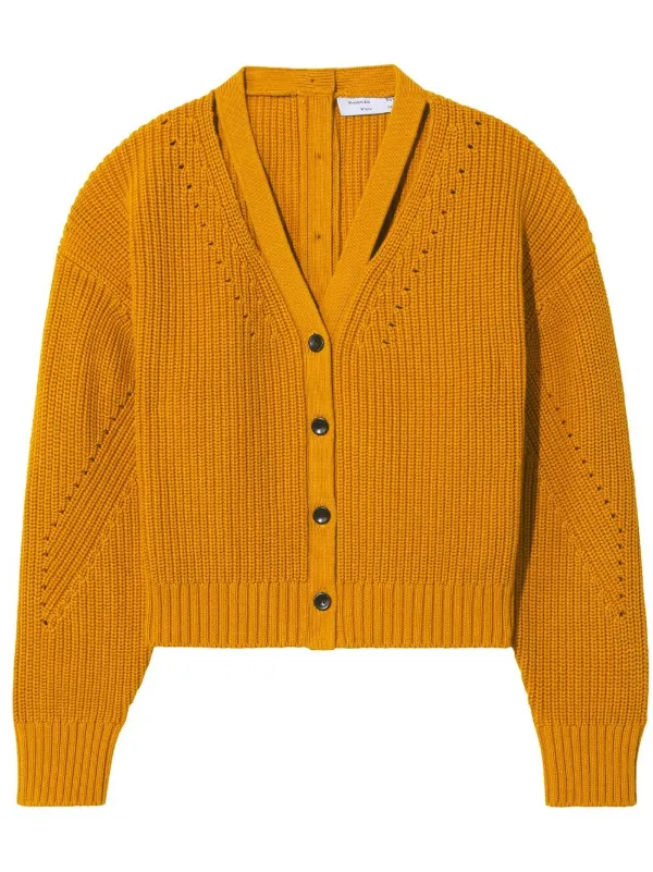 ribbed-knit V-neck Cardigan - Farfetch