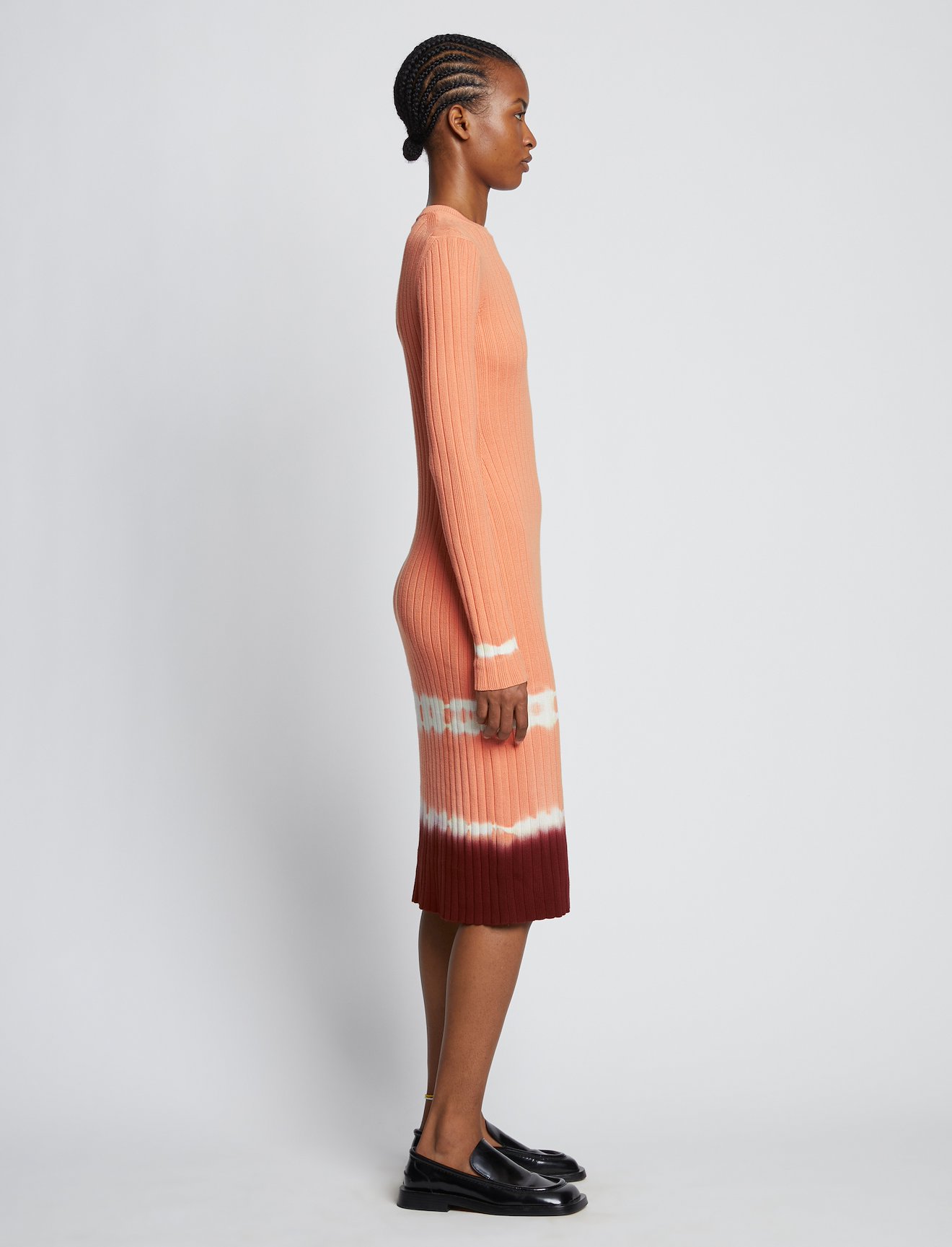 Rib Knit Dip Dye Dress #1