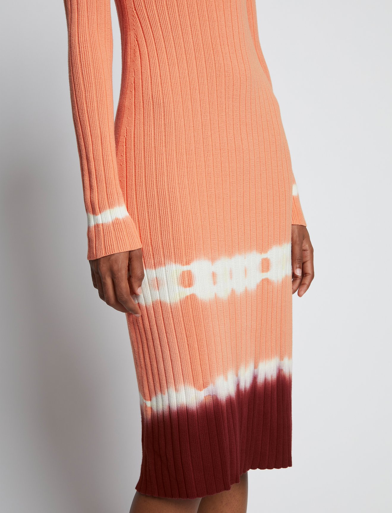 Rib Knit Dip Dye Dress #3
