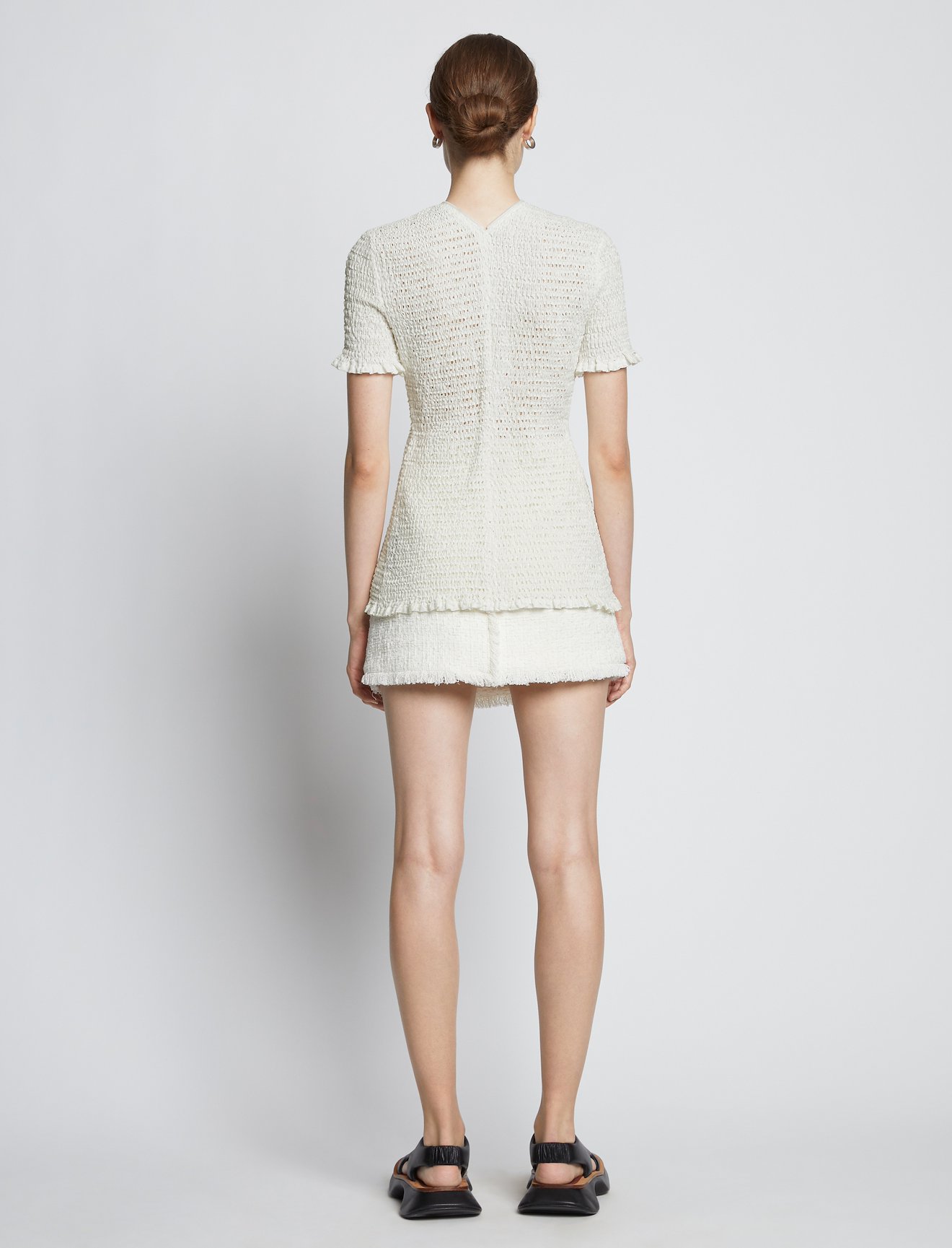 Broderie Anglaise Top in white | Proenza Schouler