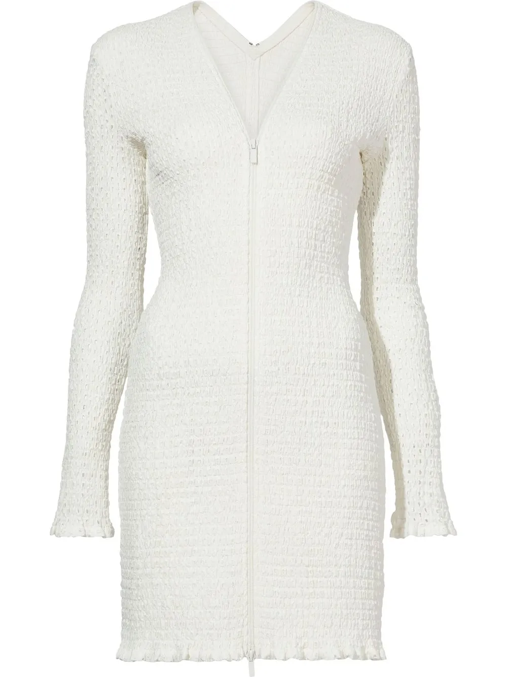 

Proenza Schouler White Label vestido corto con bordado inglés - Blanco