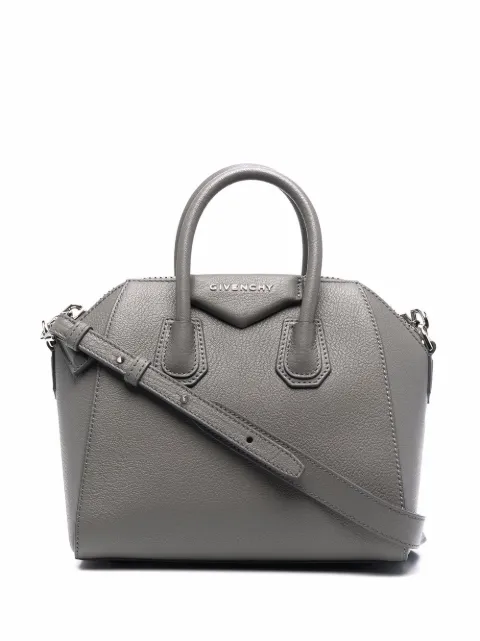 Givenchy Bolsa tote de couro com placa de logo