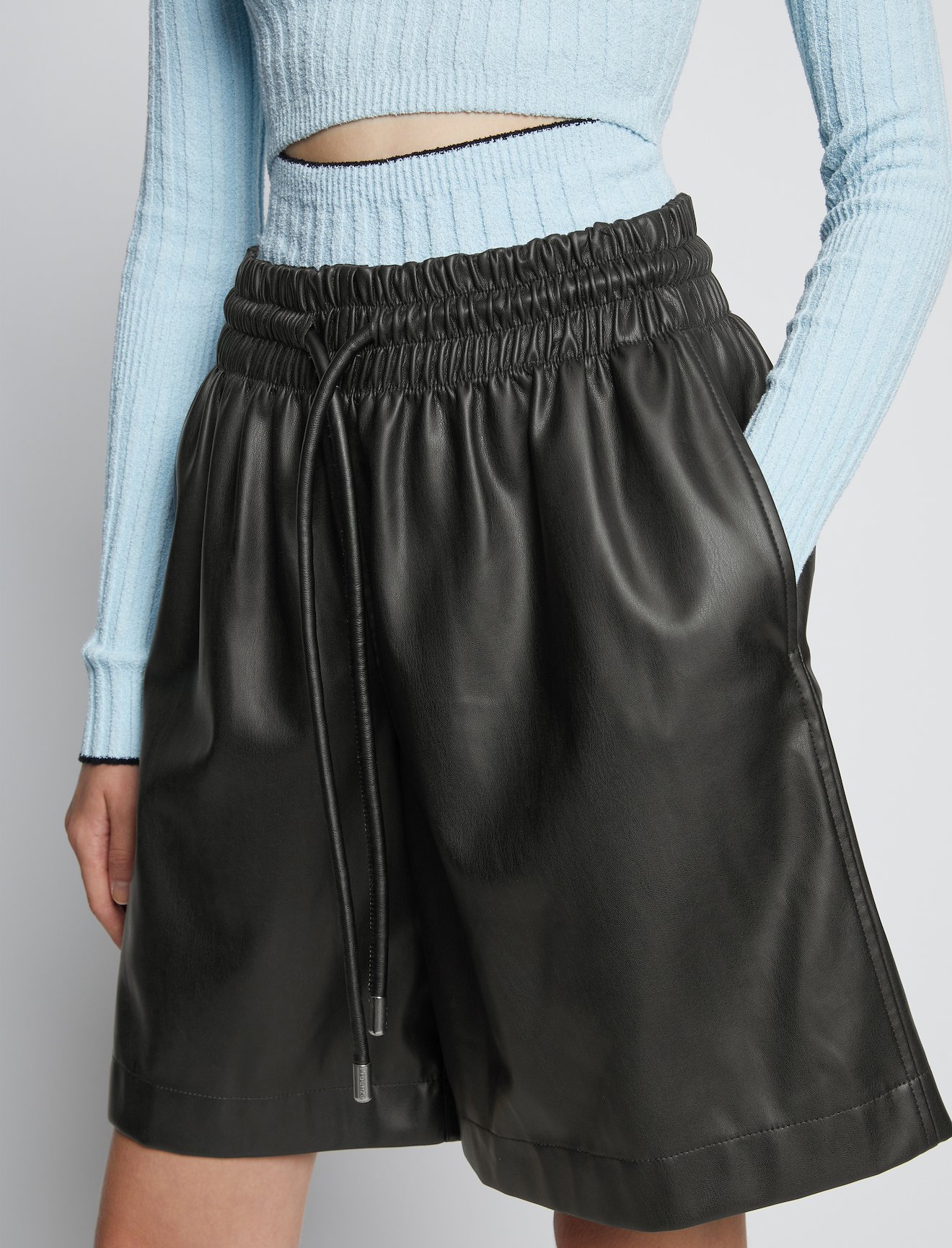 Faux Leather Shorts #3