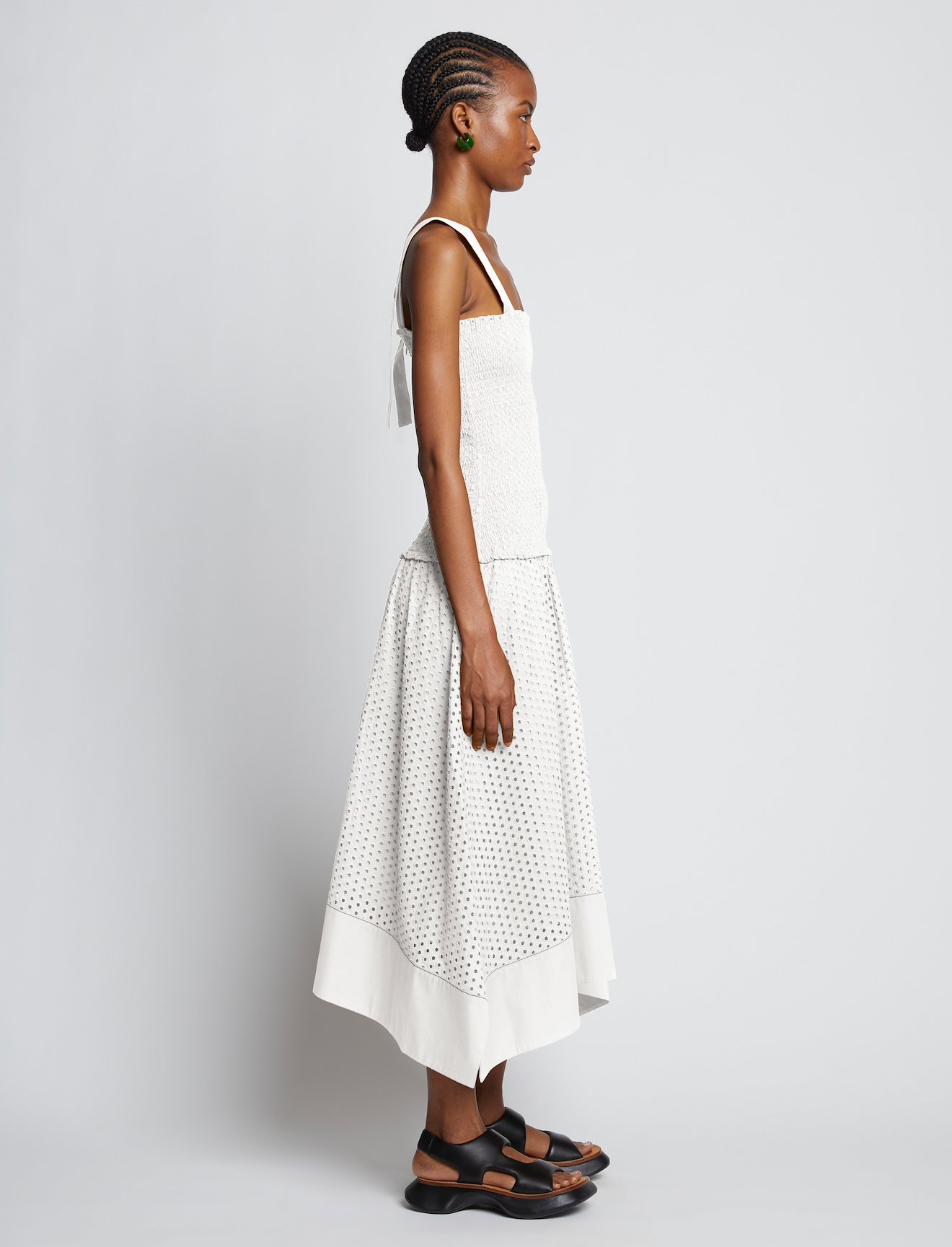 Broderie Anglaise Smocked Dress #1