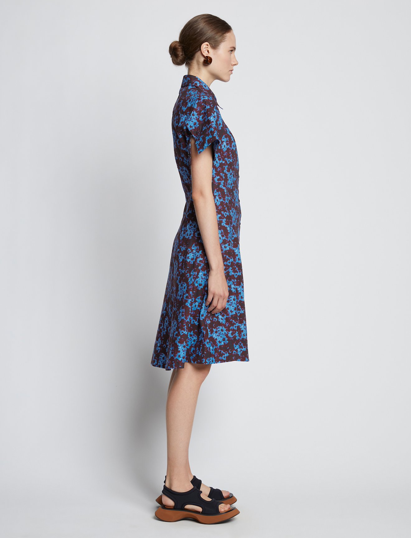 Sunflower Poplin Short Sleeve Dress #1