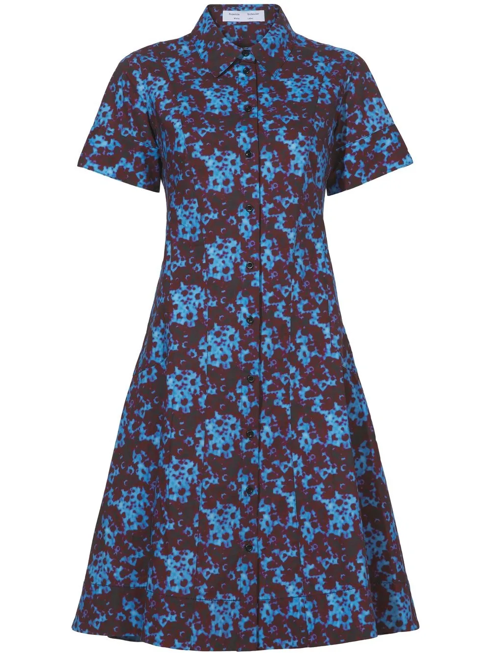 

Proenza Schouler White Label vestido camisero con botones - Azul