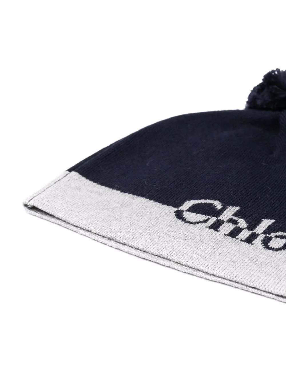 Image 2 of Chloé Kids intarsia logo-knit beanie