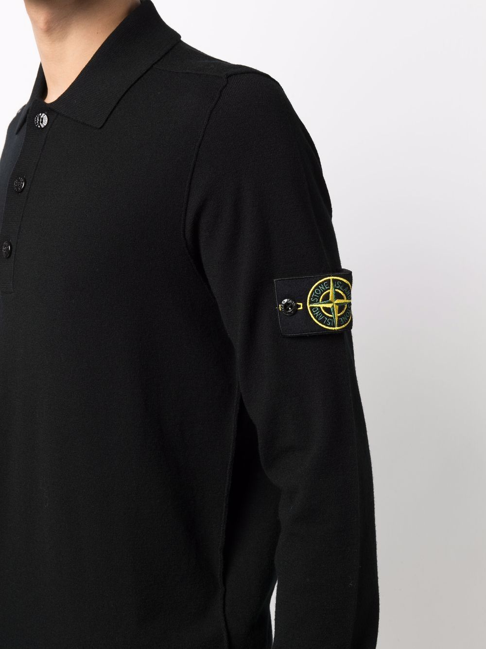 фото Stone island рубашка поло compass с длинными рукавами