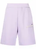 MSGM logo patch track shorts - Pink