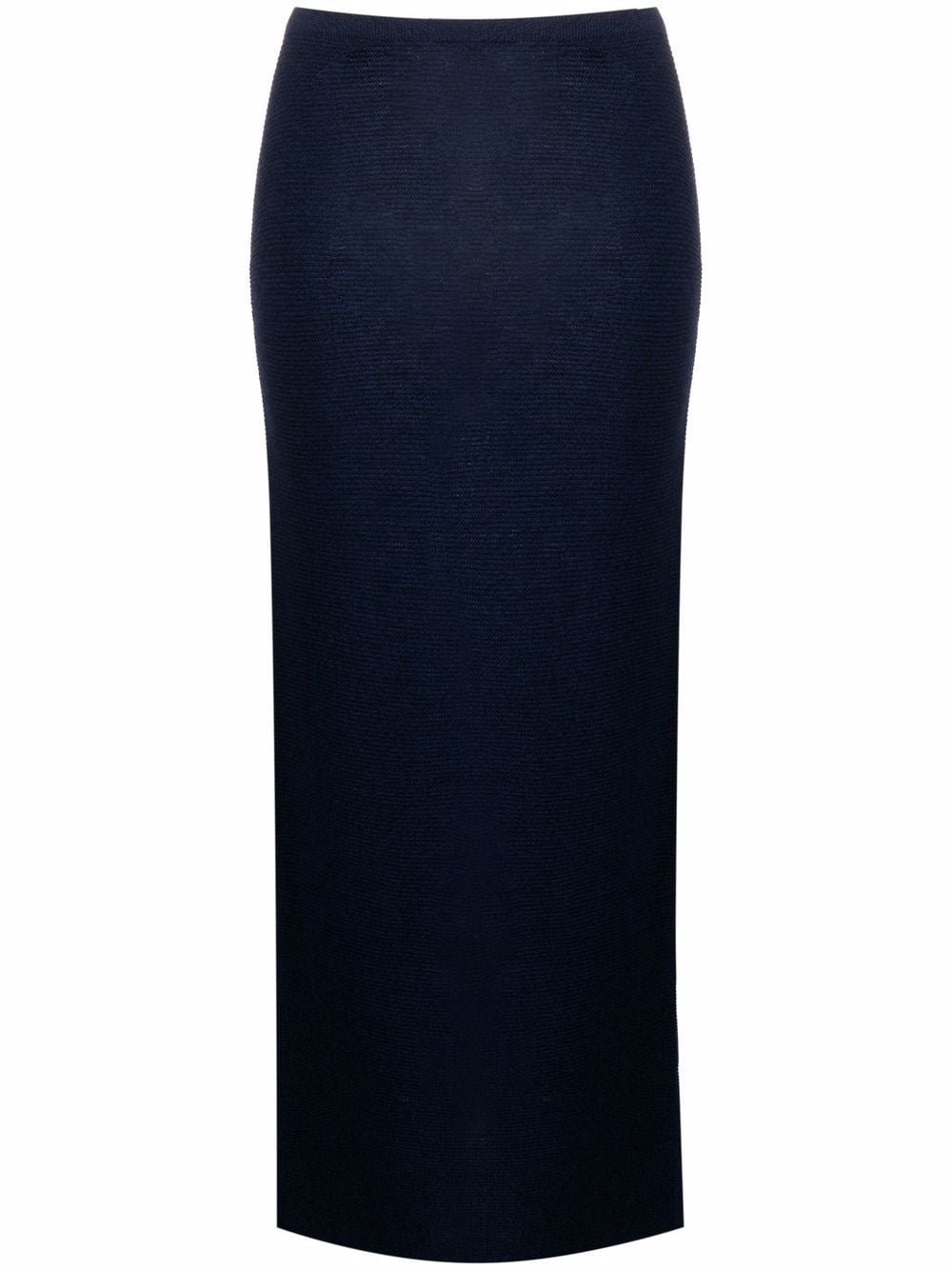 

Christian Wijnants knitted maxi skirt - Blue