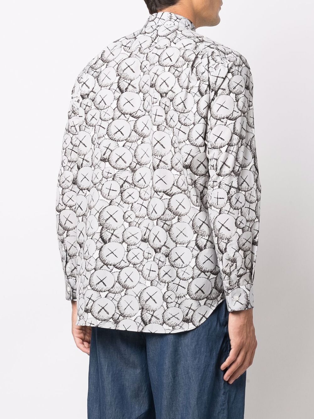 фото Comme des garçons shirt рубашка с принтом kaws