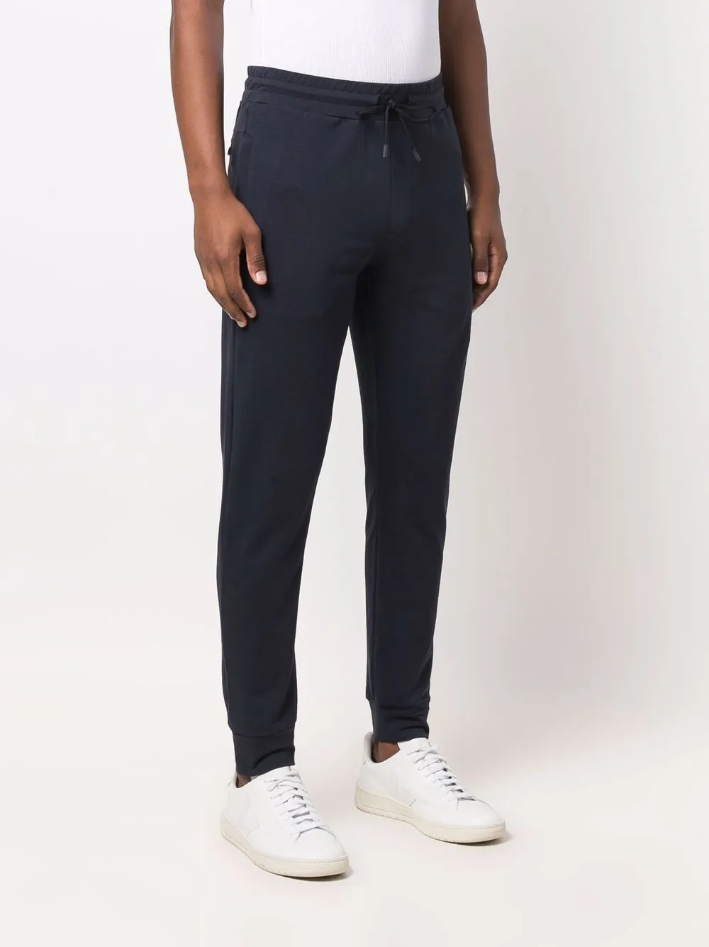 Shop Paul & Shark Drawstring-waist Trousers In Blue