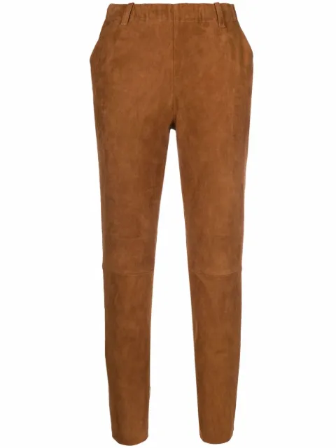 Stouls cropped skinny-fit trousers