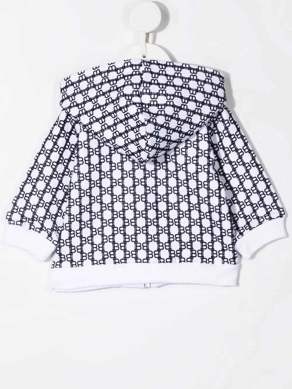 фото Balmain kids худи на молнии с монограммой