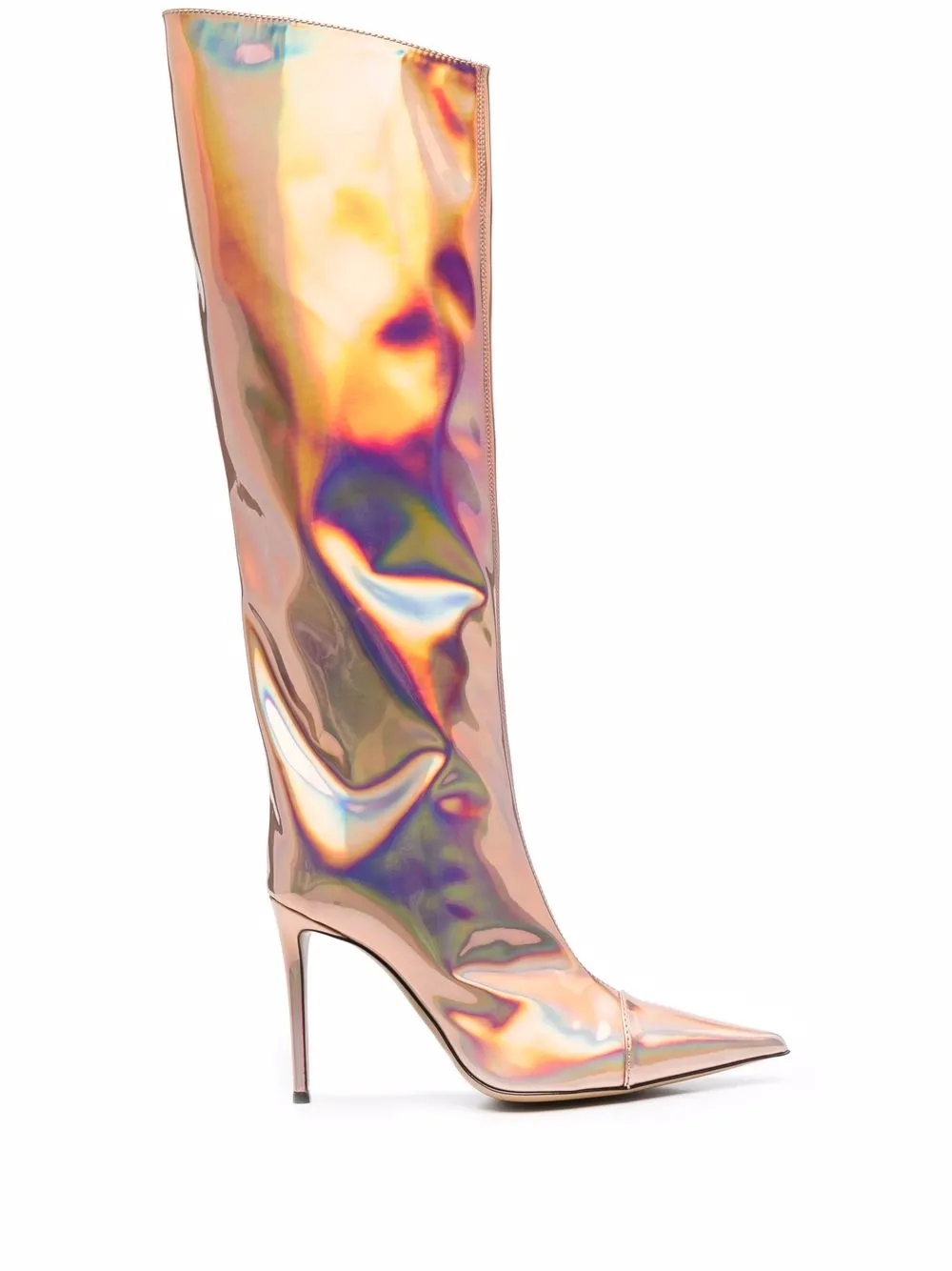 Alexandre Vauthier Knielaarzen met iriserend-effect Roze